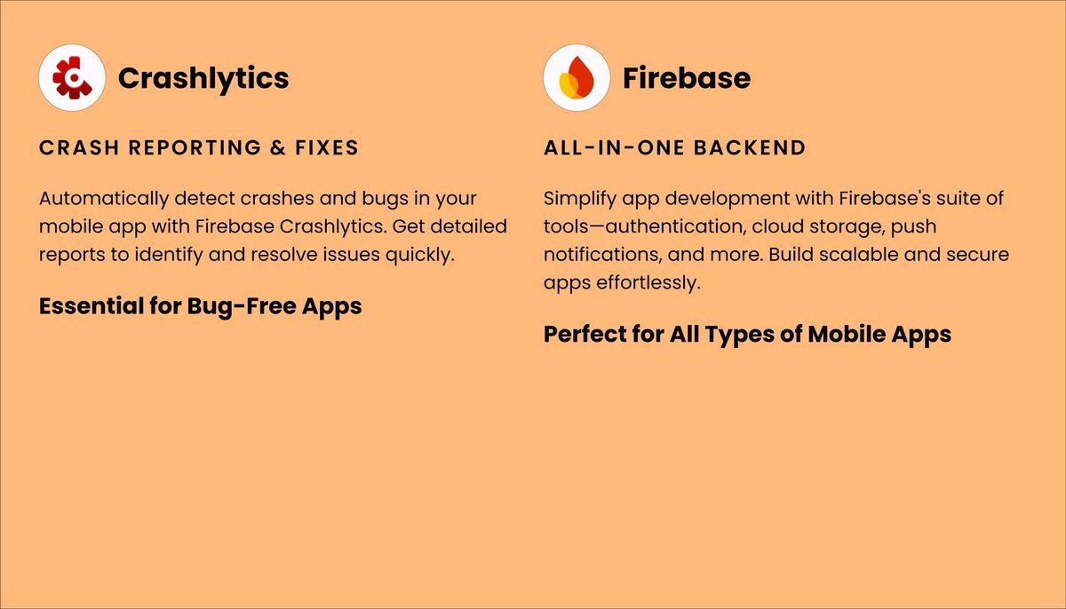 Nimblechapps's tweet image. 📱 Top Must-Have Third-Party Integrations for Your Mobile App

1️⃣ Google Maps Platform
2️⃣ Stripe
3️⃣ Twilio
4️⃣ Crashlytics
5️⃣ Firebase

#MobileAppDevelopment #MobileIntegration #ThirdPartyAPI #GoogleMaps #Stripe #Twilio #Firebase #Crashlytics #WebsiteDevelopment #Nimblechapps