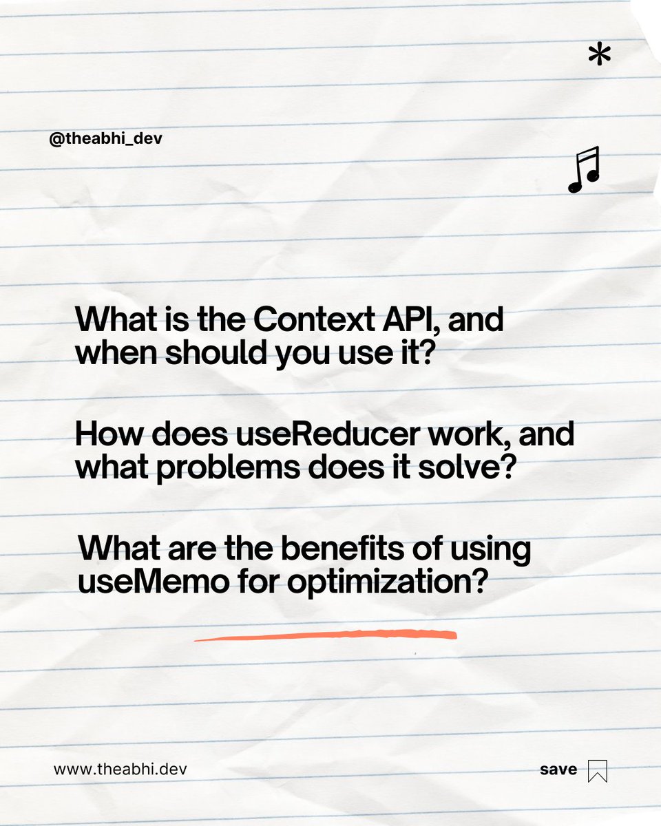 theabhi_dev's tweet image. React State & Forms Interview Prep! 💡 Review these must-know questions on Context API, useReducer, and form handling. Perfect for your next coding interview! 🚀 #ReactInterview #MERNChallenge