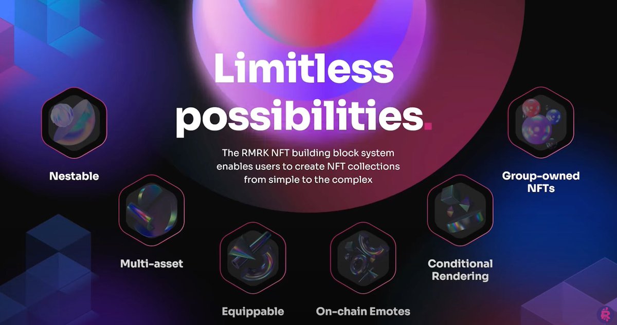 I truly believe <a href="/RmrkApp/">RMRK.app Official</a> is the Ethereum of NFTs.

Why? RMRK enables smart, multi-resource NFTs with advanced functionality like composability, nesting, and conditional logic—all on <a href="/base/">Base</a>/ Multi-Chain , without smart contracts. It’s redefining what’s possible in the NFT space,