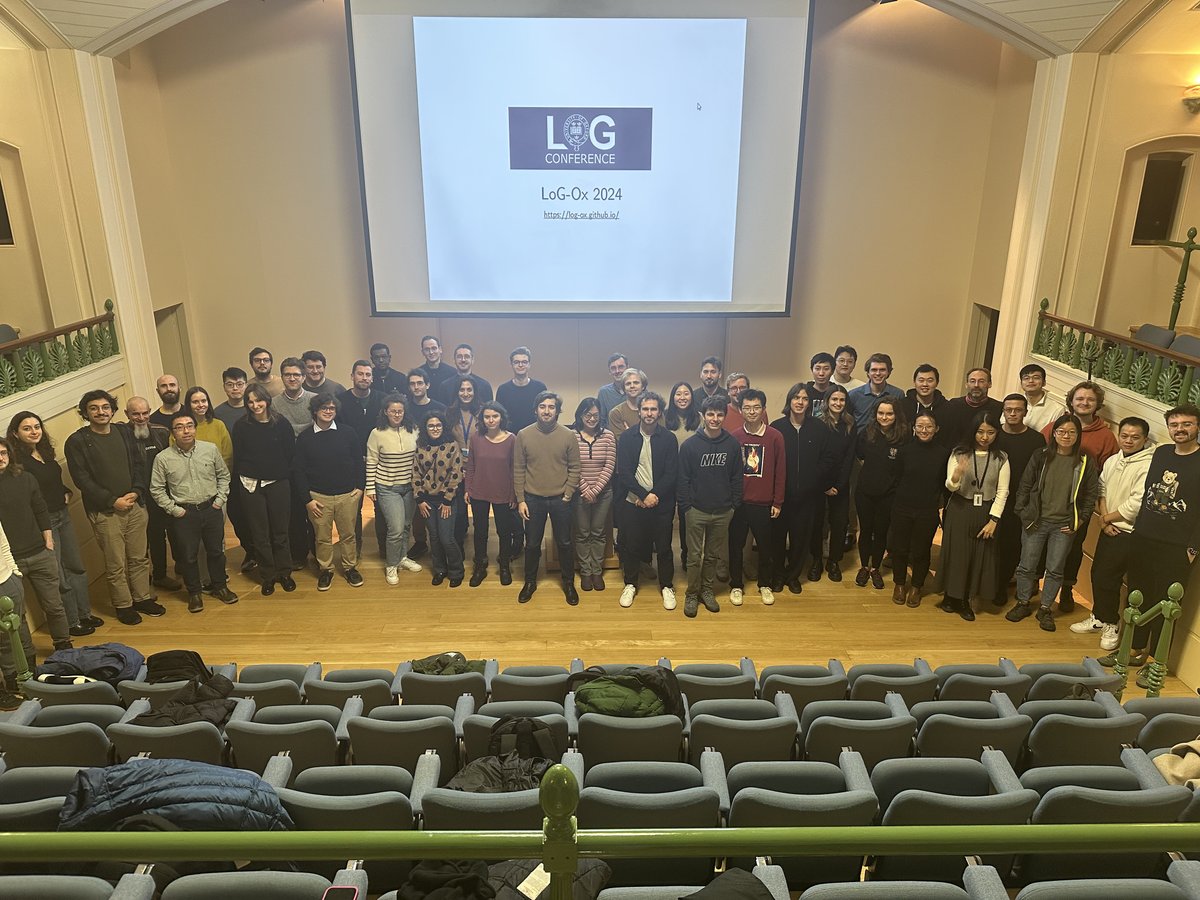 Alvaro Arroyo (@arroyo_alvr) on Twitter photo Thank you to everyone who came to the <a href="/LogConference/">Learning on Graphs Conference 2025</a> meetup in Oxford yesterday!
Also, shoutout to <a href="/jacobbamberger/">Jacob Bamberger</a> <a href="/TeoReu/">Teo Reu</a> <a href="/epomqo/">xiaowen dong</a> <a href="/mmbronstein/">Michael Bronstein</a> for co-organizing and making this possible! :-) Thank you to everyone who came to the <a href="/LogConference/">Learning on Graphs Conference 2025</a> meetup in Oxford yesterday!
Also, shoutout to <a href="/jacobbamberger/">Jacob Bamberger</a> <a href="/TeoReu/">Teo Reu</a> <a href="/epomqo/">xiaowen dong</a> <a href="/mmbronstein/">Michael Bronstein</a> for co-organizing and making this possible! :-)