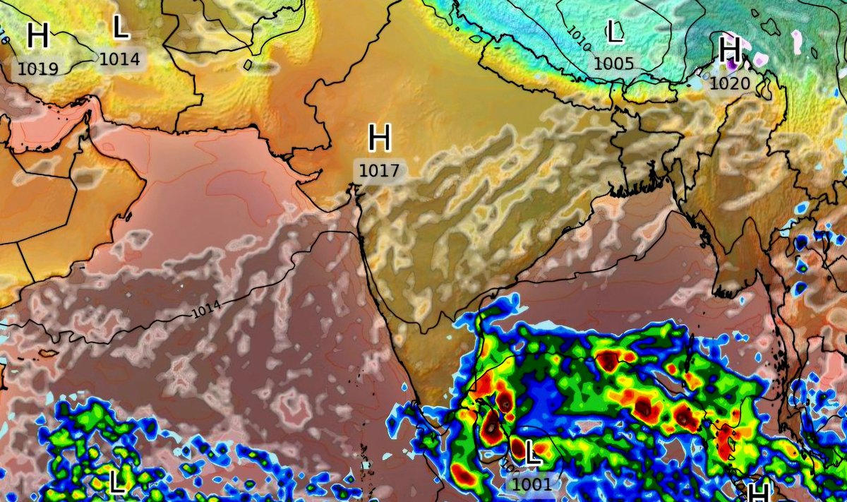 PYWeatherman's tweet photo. 26.11.24 A #Deep_Depression is currently prevailing very close to southeast #SriLanka... As we had expected earlier, it is very clearly visible that the wind is penetrating well in the coastal areas of the #Delta districts including our #Nagapattinam, #Karaikal, #Mayiladuthurai, #Tiruvarur etc... likewise, North Coastal District like #Puducherry, #Cuddalore, #Chennai and its suburbs also received good rainfall.....Reagarding the Situation in the Eastern and Northern Provinces of Sri Lanka... We have also received information that there is flooding in many places... especially in the #eelam..
The cyclonic circulation is expected to move northwards close to the eastern coast of #SriLanka for the next two days.. After that, it will reach South west Bay of Bengal (I.e, east of the Delta... So for the next 3 to 4 days #Delta and #Northcoasts of TN and PY will recieve rain..#Chennai_city and its suburbs definitely need this rain... otherwise it will be difficult to cope in 2025...So just enjoy the rain guyz..
Regarding the situation in Sri Lanka, heavy to very heavy rains will continue in the northern parts of Sri Lanka including #Jaffna, #Mannar, #Mullaithivu, #Trinconamalai, #Vavuniya and its surrounding areas for the next 48 hours.... There will also be heavy rain in the southern provinces of Sri Lanka including #Mattakalappu (#Batticola) and #Ampara in the next 24 hours...
We can clearly analyze many more information in the afternoon voice posts...
#TNRains #DeltaRains #PondyRains #Pondyfloodalert #ChennaiRains #TNfloodalert #FengalCyclone #CycloneFengal #ChennaiRains2024 #Chennaicyclonealert #jaffnaflood #Srilankafloods #Srilankafloodalert #Tamilnaduweather #TNWeatheralert #PYWeatherman #NEM2024
#northeastmonsoon #northeastmonsoon2024 #PYWeatherman #Emmanuel