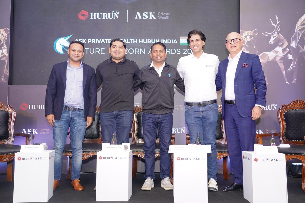 The ASK Private Wealth Hurun India Future Unicorn Awards 2024 took place in Bengaluru on November 20th 2024. The evening was a resounding success, bringing together some of the brightest minds in India's startup ecosystem.

A highlight of the evening was the engaging panel