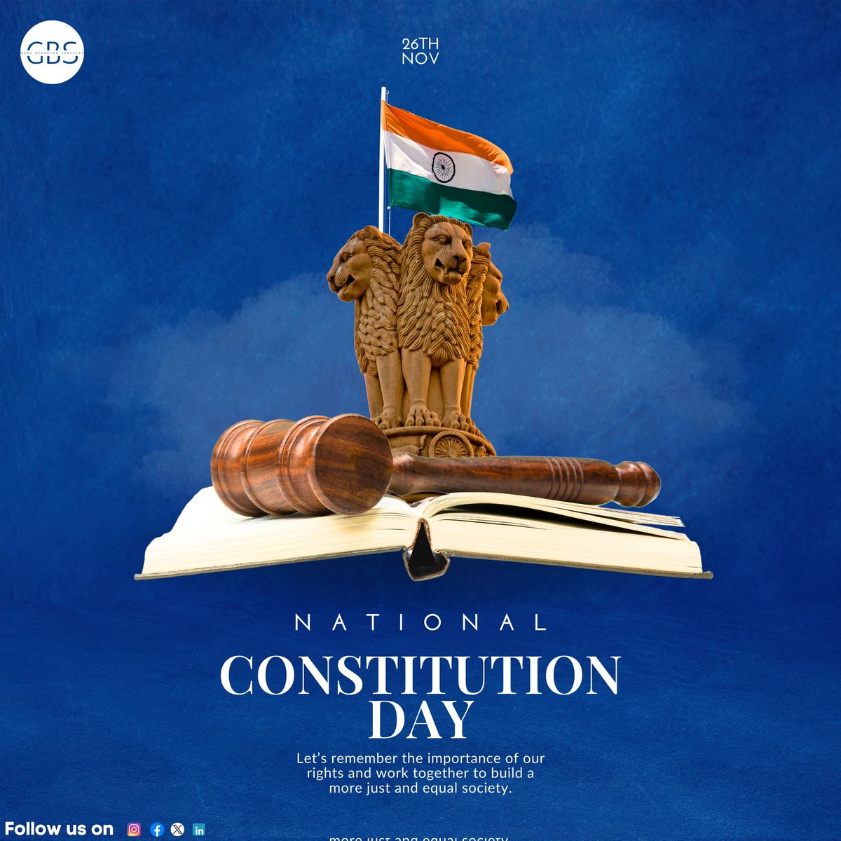 GuruBrandingS's tweet photo. On National Constitution Day, let’s honor the spirit of democracy and the values that unite us as a nation. 🇮🇳 Warm wishes from GBS! 
https://t.co/kbvmIj3P5Z

#constitutionday #nationalconstitutionday2024 #newbeginnings #innovation #websitedesign  #guru #gurubrandingservices https://t.co/iExhOOCvy7