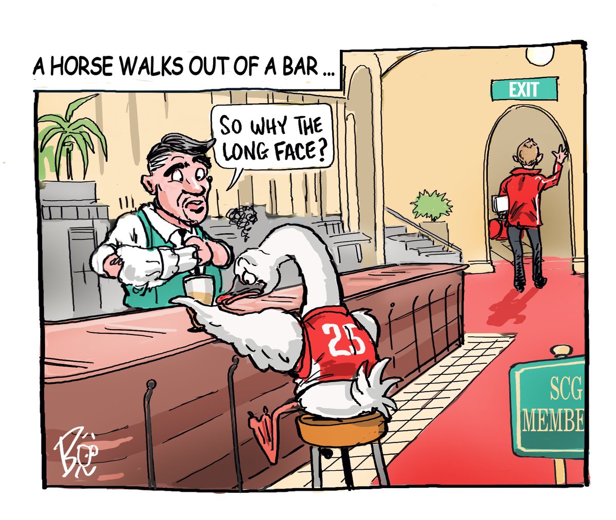 BooBaileyTele's tweet image. Bittersweet day at the @scg  as #Johnlongmire calls time after 14 years as @sydneyswans coach. Get that man a drink, a job well done. My toon for @telegraph_sport #sydneyswans #deancox