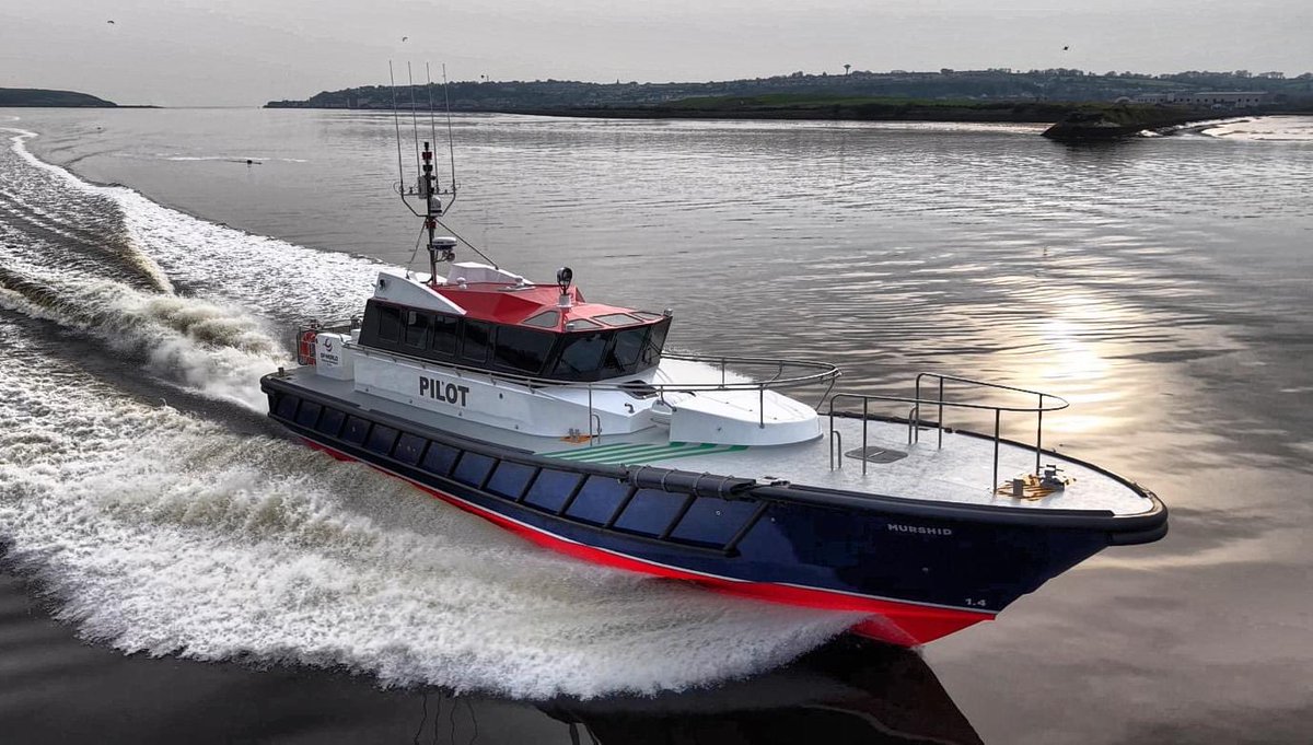 Safehaven Marine have proudly launched ‘Murshid,’ the first of two 18-meter, all-weather-capable Interceptor 60 pilot boats destined for DP World’s pilotage operations at the Port of Jebel Ali in the UAE.