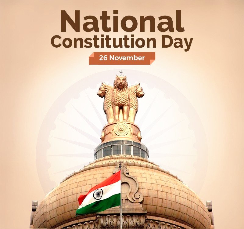 "Constitution is not merely a legal document, it is a tool for establishing equality in society." -Dr. B.R. Ambedkar
Heartfelt greetings and best wishes to everyone on Constitution Day! 🇮🇳

#ConstitutionofIndia #ConstitutionDay