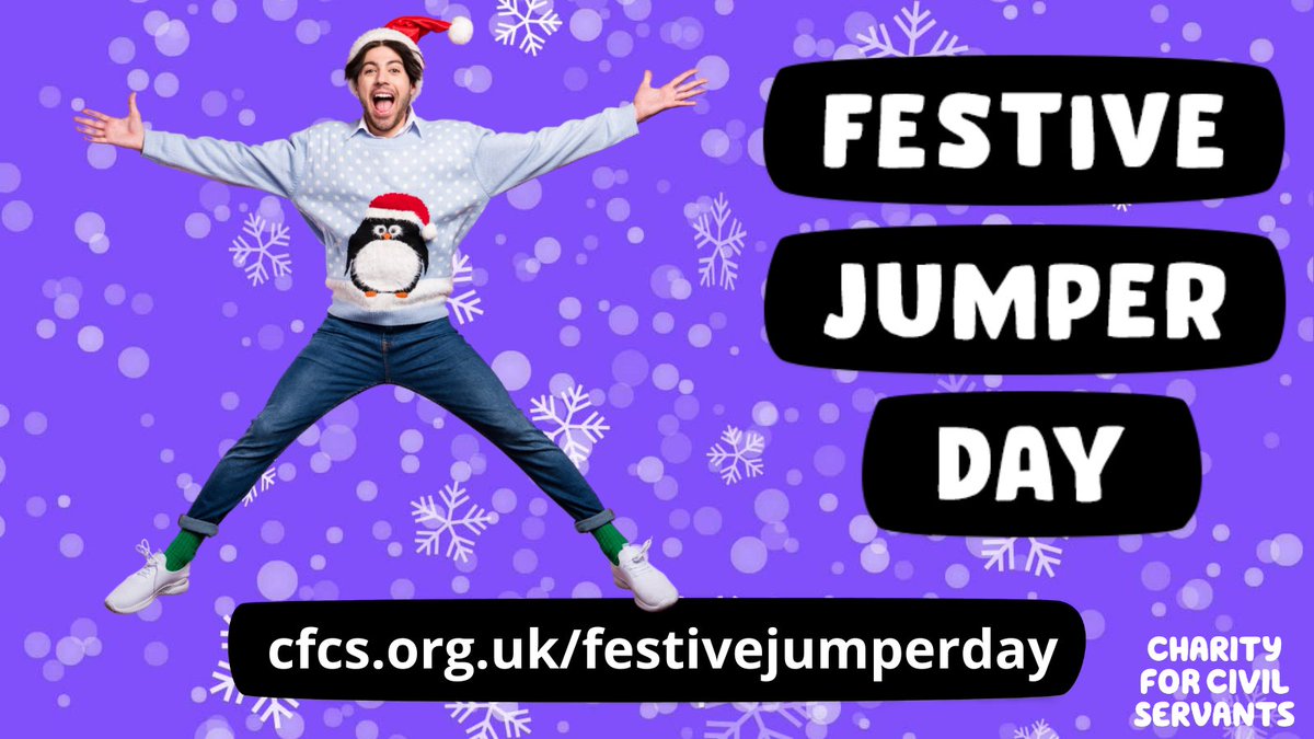 Your festive jumper may be wacky and downright tacky but by wearing it for our Festive Jumper Day, you'll be supporting your Civil Service community. We're better together so sign up today bit.ly/47K9kzK