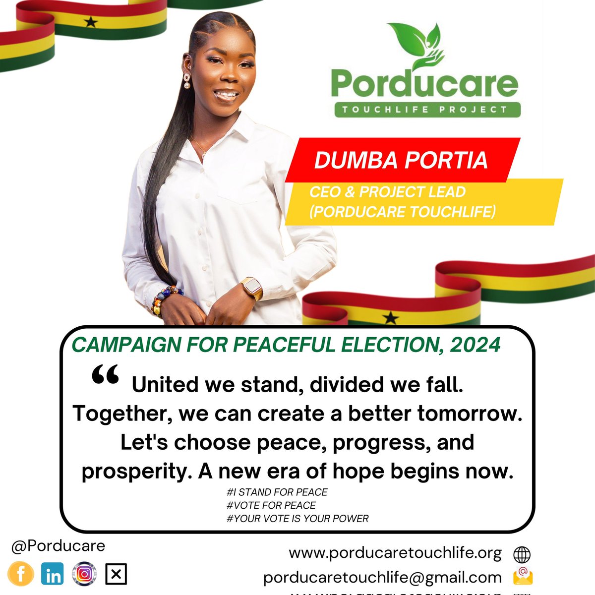 porducare's tweet photo. #LetYourVoteCount
#VotingIsYourRightExerciseIt 
#GhanaVotes2024
#OneGhanaOneVoice #YouthVote4Peace https://t.co/EodU00Ijre