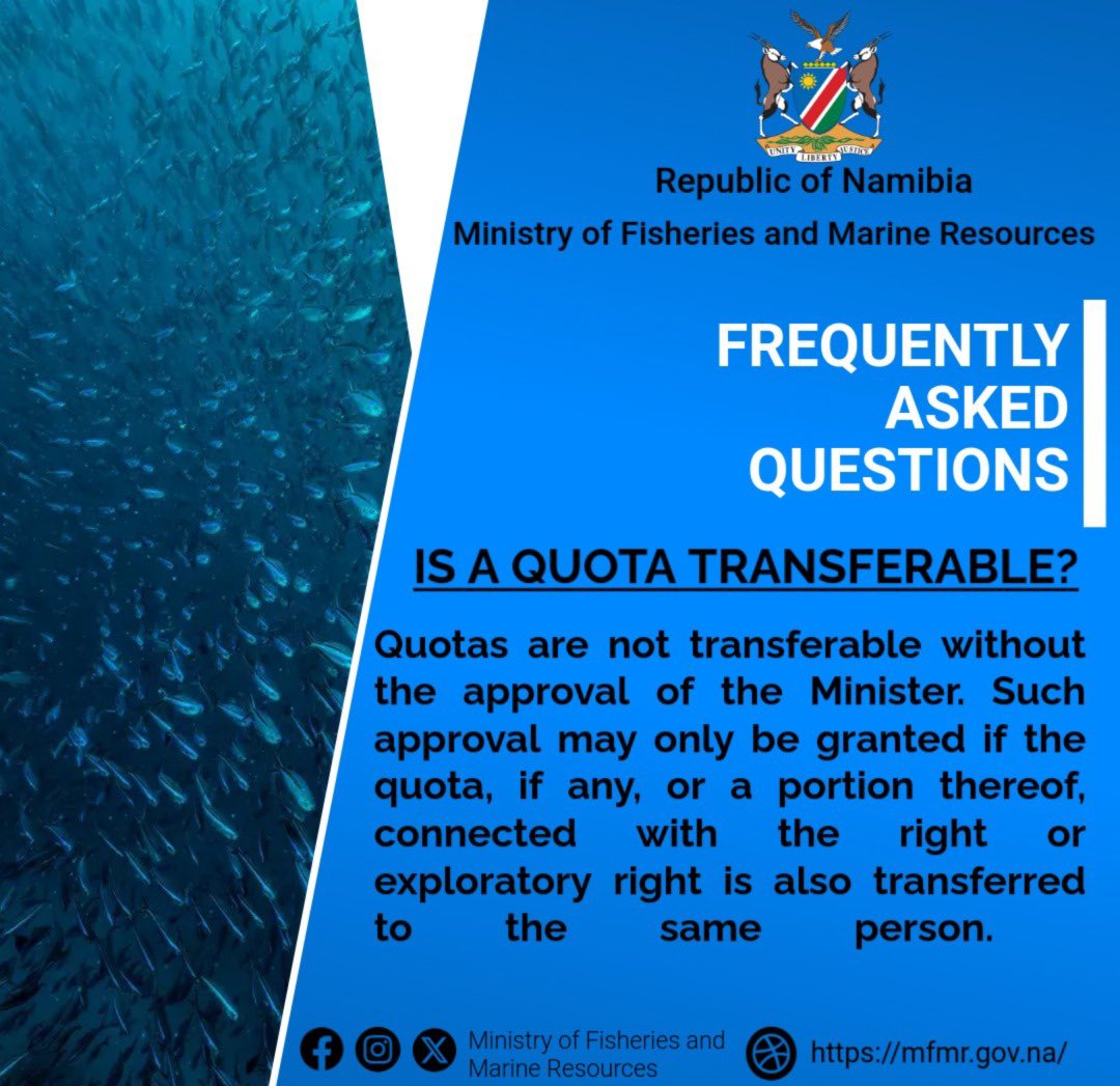 Ministry of Fisheries & Marine Resources, Namibia tweet media