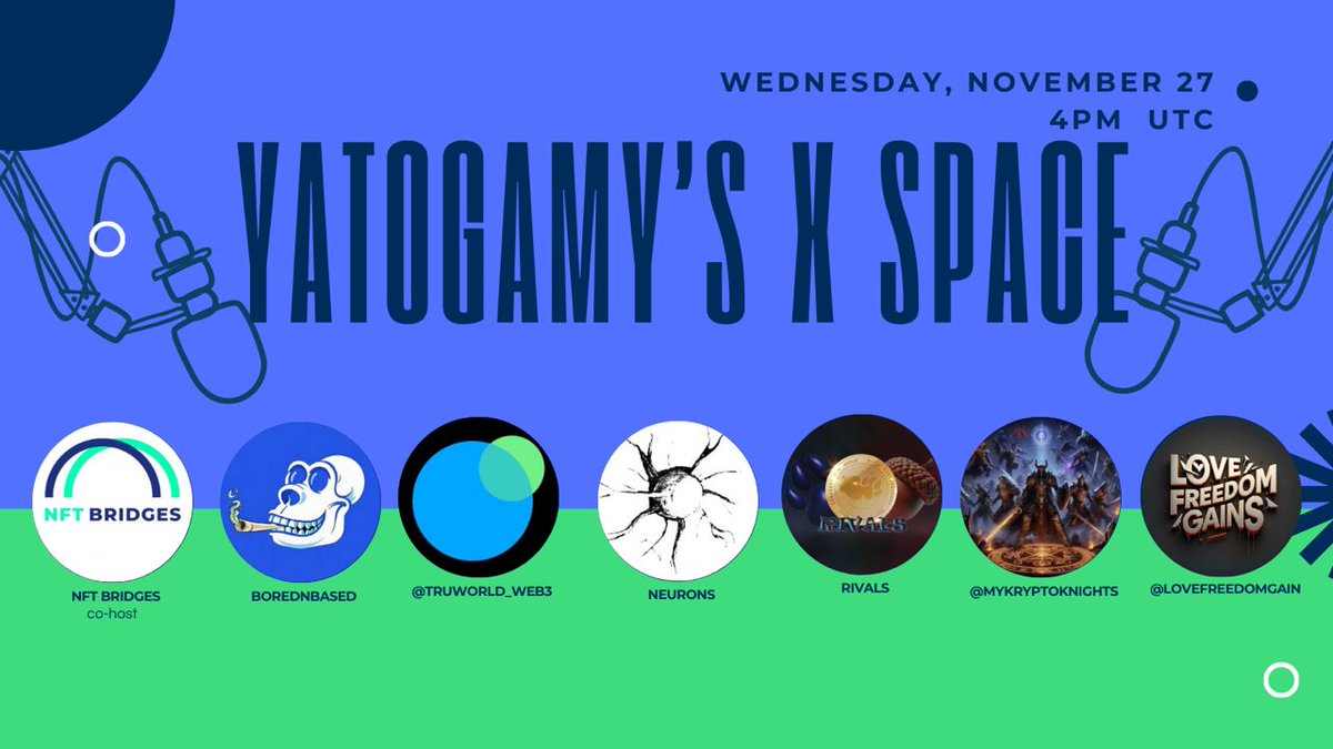 Wednesday Talks: Everything NFT

You're probably wondering what it's all about. Wednesday Talk is a space where we connect with incredible builders to hear about the amazing projects they’ve been working on.  

Here are some of the exciting projects we'll be discussing:  
-