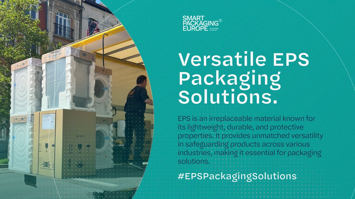 SmartPackEU's tweet photo. ♻️ Lightweight, shock-absorbing, and fully recyclable! EPS makes packaging eco-friendly without sacrificing protection. Discover more! 🌱
🔗 Read more: https://t.co/M0pkjIXv38
#EPS #CircularPackaging #SmartPackaging https://t.co/96jCDaSBQv