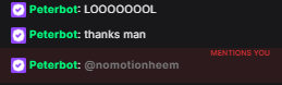 nomotionheeem's tweet photo. @PeterbotFN my dreams coming true. this is a sign i should grind fn so you can actually know me. i love you bro :) https://t.co/OzA4WILBQP
