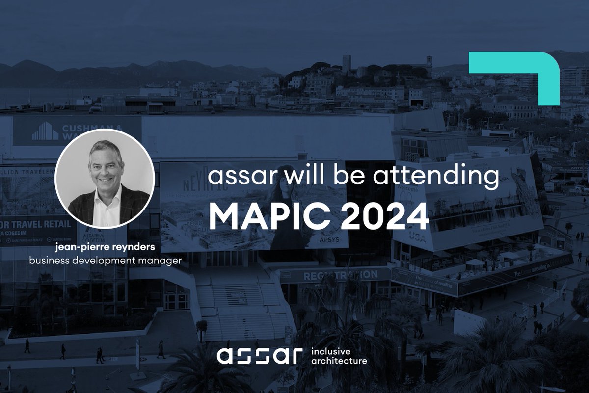 today’s the start of #MAPIC2024! assar’s business development manager, Jean-Pierre Reynders, is on-site in Cannes to explore future-focused ideas in construction &amp; architecture. Let’s connect! 

#assar #assararchitects #innovation #architecture #mapic