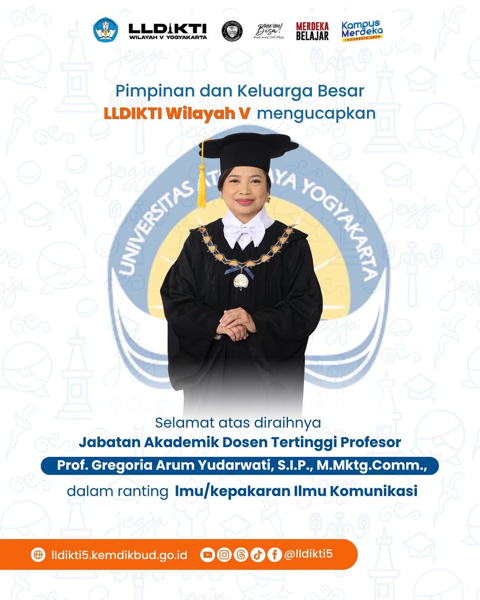 🎉✨ Selamat kepada Universitas Atma Jaya Yogyakarta (UAJY) atas pencapaian luar biasa dengan dilantiknya tiga Profesor baru yang telah resmi menerima Surat Keputusan (SK) Profesor! 👏