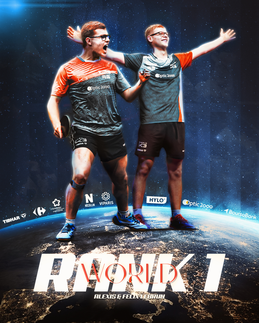 Alexis Lebrun (@alexislebrun15) on Twitter photo 1️⃣ST WORLD RANKING IN DOUBLES 🌍 🔥
#TeamLebrun 1️⃣ST WORLD RANKING IN DOUBLES 🌍 🔥
#TeamLebrun