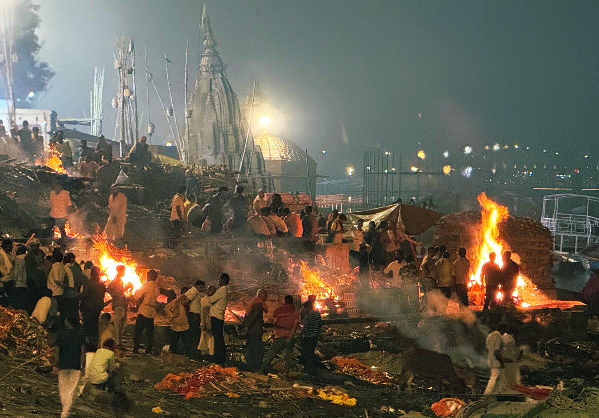 Manikarnika Ghat - a place that houses an eternal fire, believed to have blazed since ancient times.

For me this ghat was not just a place but a lifelong experience, which makes us question our existence and purpose.