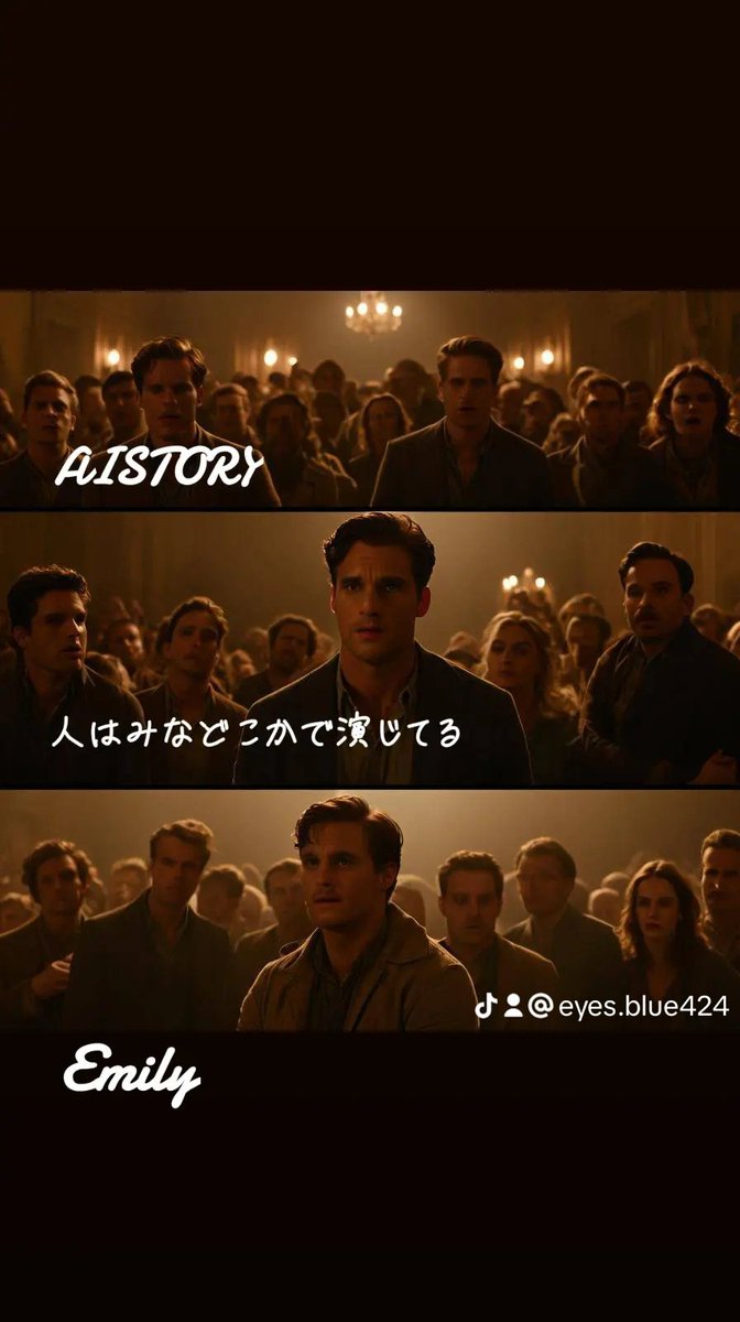 Ts8Oo's tweet image. 人はみな どこかで演じてる
(作)Emily

 #AISTORY 
 #AI作成イラスト画像