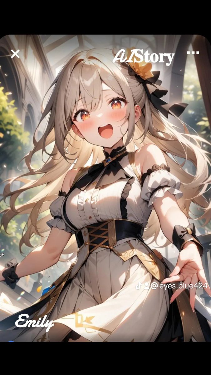 Ts8Oo's tweet image. これから推し様に
会いに行くの～
もうドキドキ💓
(作)Emily

 #AISTORY
 #AI作成イラスト画像