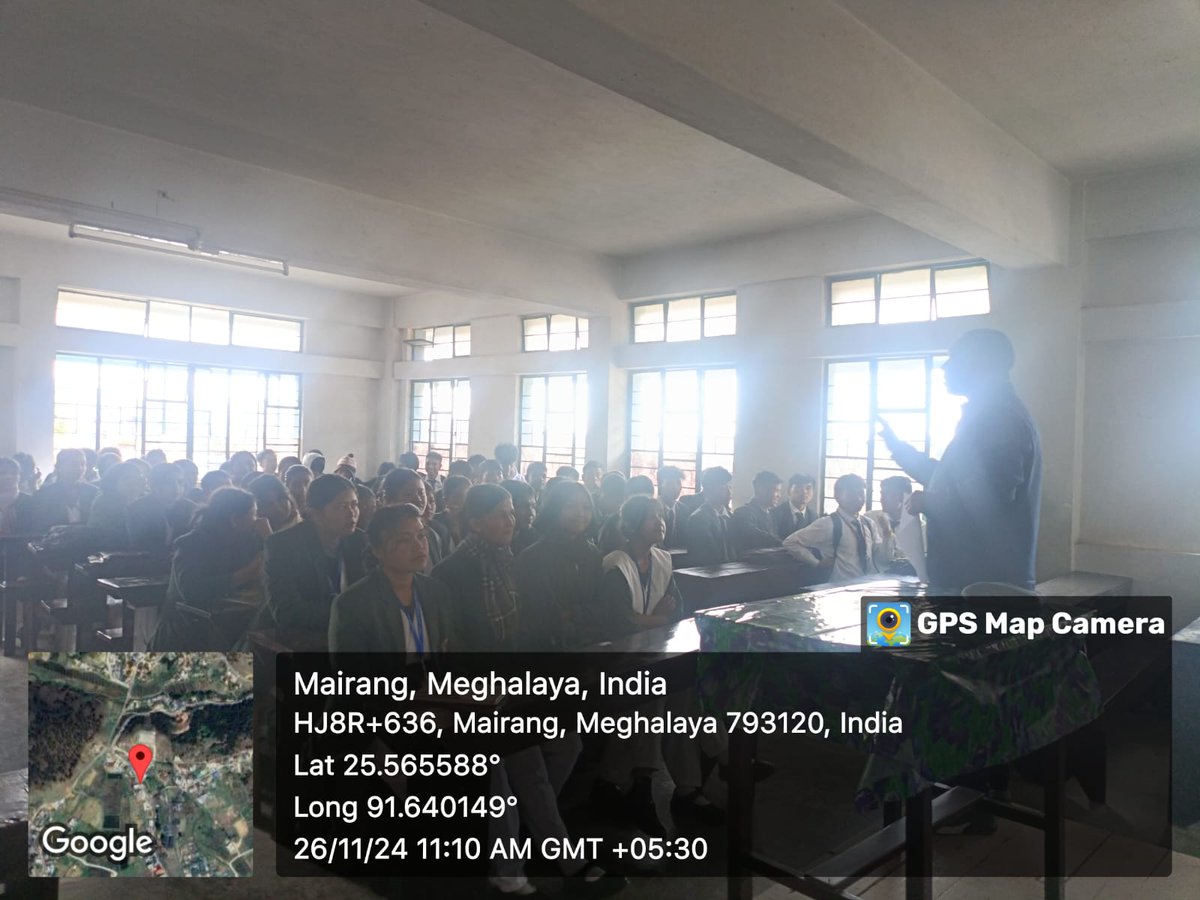 TSMCMairang's tweet photo. Tirot Sing Memorial College observed the Constitution Day, NSS Volunteers recited the Preamble and commitment to uphold the principles enshrined in the Constitution of India.
#ConstitutionDay2024
@_NSSIndia
@nss_rdguwahati
@CellNehu
@mybharatgov https://t.co/DLZsxhPeME