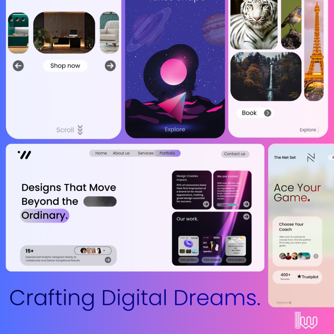 bentuurner's tweet image. Crafting Digital Dreams. 🚀
.
Want a stunning, high converting website? 
.
Email us! Info@webweaverww.com 💫
.
#highconverting #webdesign #website #development #UI #UX #uxdesign #landingpages #thefuture #webstagram #craftingdigitaldreams
