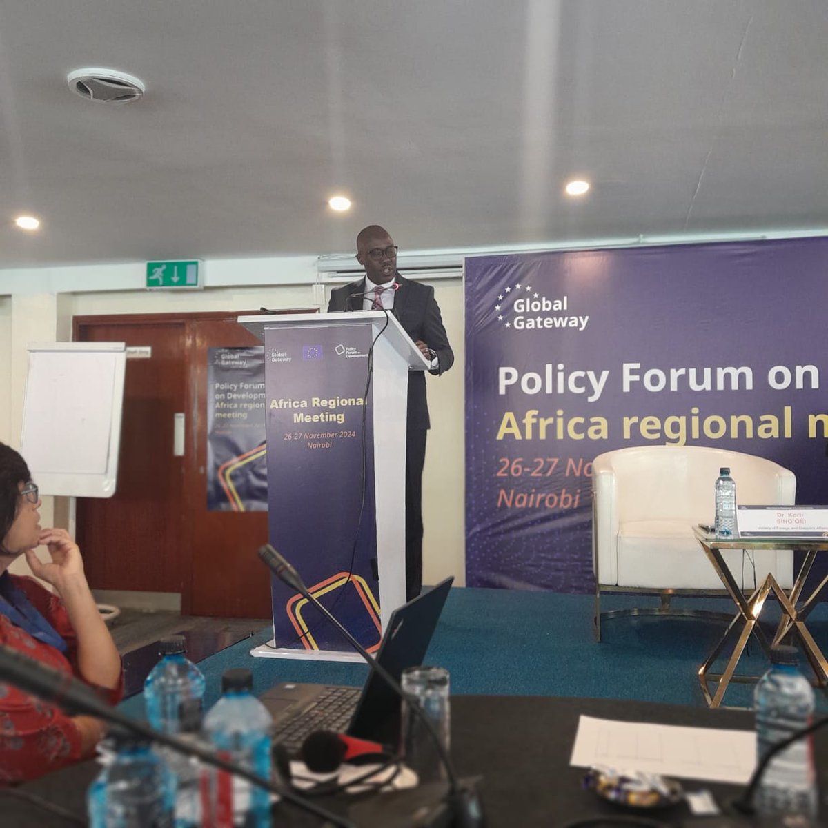 EU_YSBKenya's tweet photo. "Development is a human right. Unless it's people-centered, it’s not development. Additionally, development should be preceded by civic education." @SingoeiAKorir during the #PolicyDevelopmentForum #PDF2024 https://t.co/5Goyfo6u6j