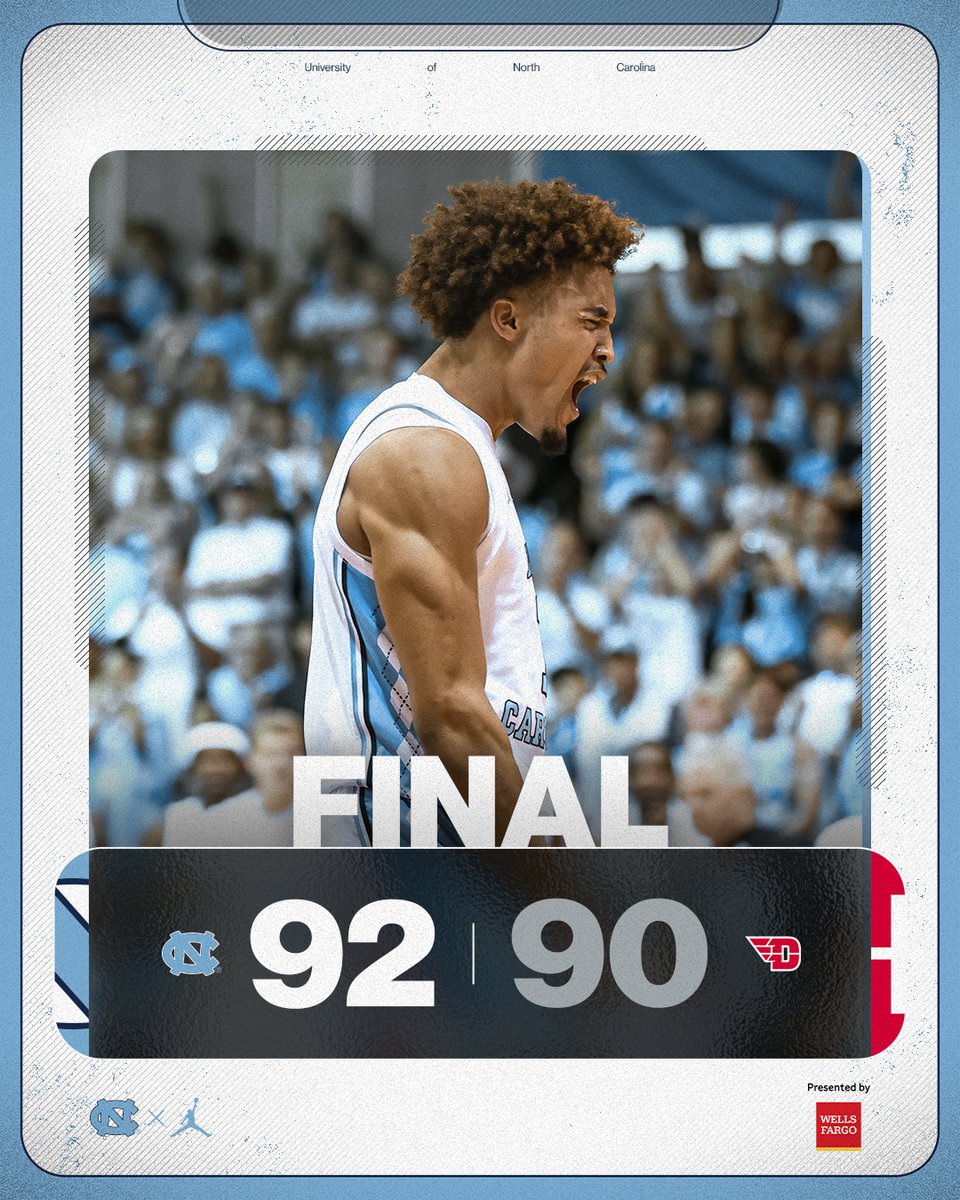 HEELS WIN.

#CarolinaFamily | <a href="/WellsFargo/">Wells Fargo</a>