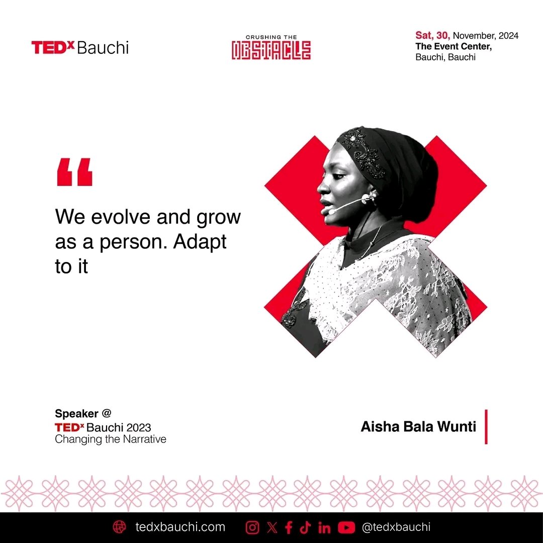 TedxBauchi's tweet photo. tickets today and make sure you arrive on time! 
Join us on November 30, 2024, and discover how to turn challenges into remarkable opportunities for global impact. Grab your tickets at https://t.co/y9U2V8EHhj and get ready to be inspired to conquer obstacles at any age! https://t.co/4xwJuObBma