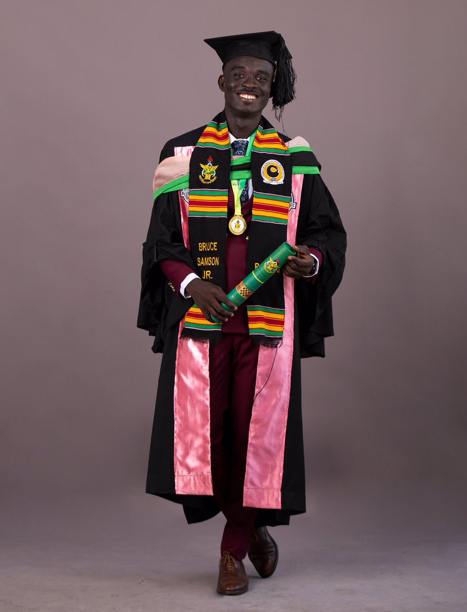 BruceSamsonJnr1's tweet photo. Good good God! Thank you. Unto the next adventure! #GraduationReflections #IRAIAlumni 
#58thGraduation
#knust 
#Cabeesa https://t.co/vWaPos0B5T