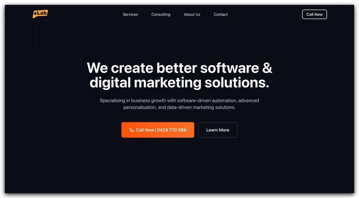 bahauddin_ai's tweet image. I created this whole agency website with the free version of bolt.new &amp;amp; @stackblitz ! Bolt is incredible 💙  

Let me know your thought guys.

Here is the live link: olab-au.vercel.app

#boltnew #aideveloper