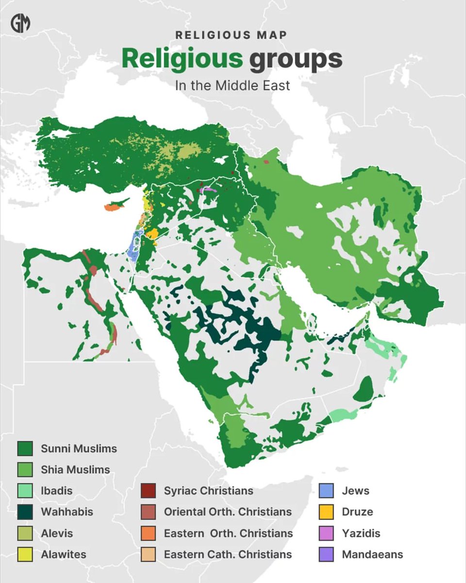 Civixplorer's tweet photo. 🛐 Religious groups in the Middle East. https://t.co/7PwTtutwmV