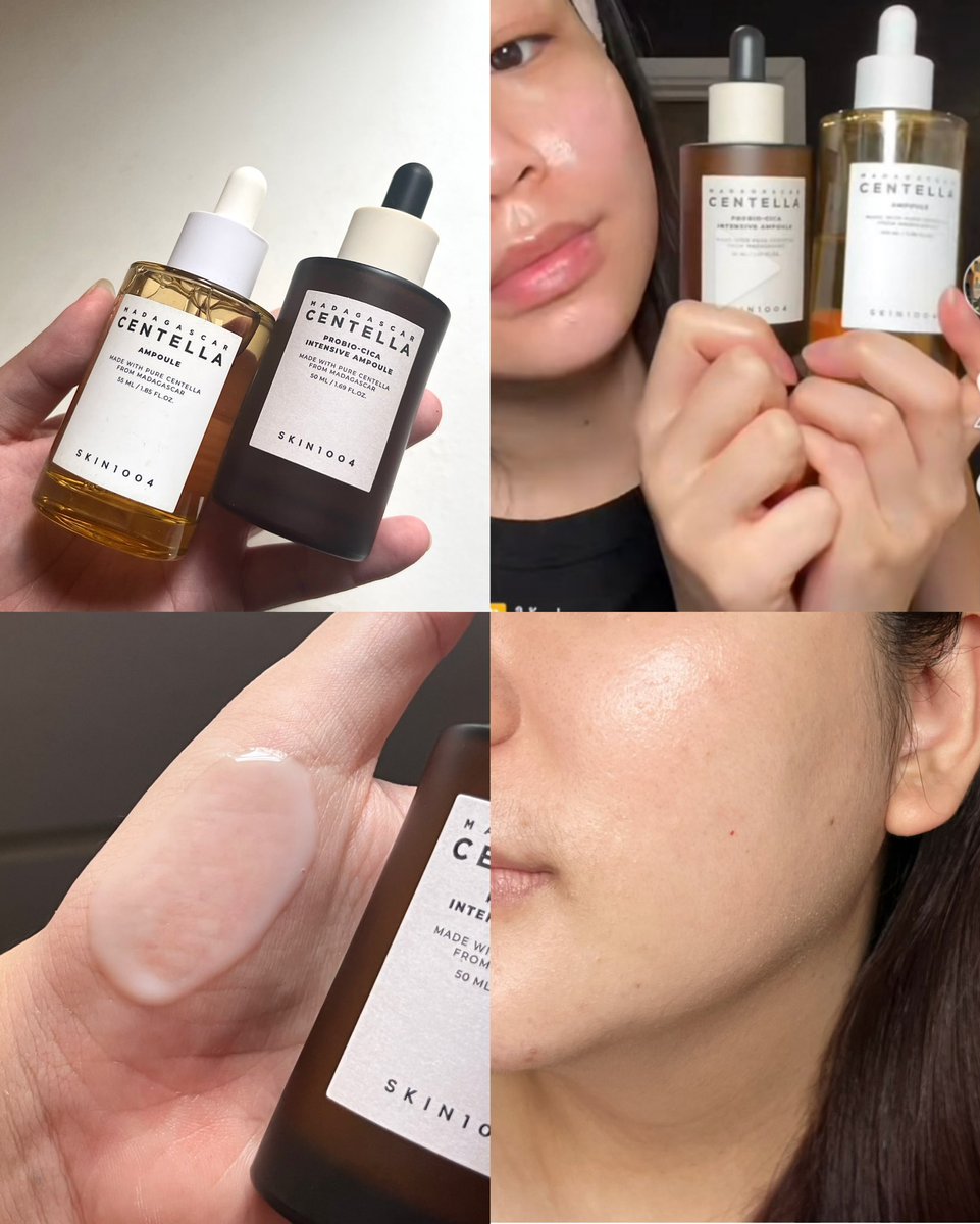 เห็นใน ตต คนใช้กันเยอะมาก SKIN1004 Probio-Cica เข้าไทยก็ไม่พลาด เอามาลองเลยเป็นสูตรใหม่ แอมพูลเข้มข้นเนื้อบางเบา สบายผิว ช่วงนี้เรานอนดึก ผิวโทรม มีสิวผิวอักเสบ เพิ่มตัวนี้เข้าไปในรูทีนรู้สึกผิวดีขึ้นกว่าเดิม

- ผิวชุ่มชื่นโกลว
- เสริมเกาะป้องกันให้ผิว
- กระตุ้นการสร้างคอลลาเจน
- ช่วยเรื่องริ้วรอยแบบตื้นๆ