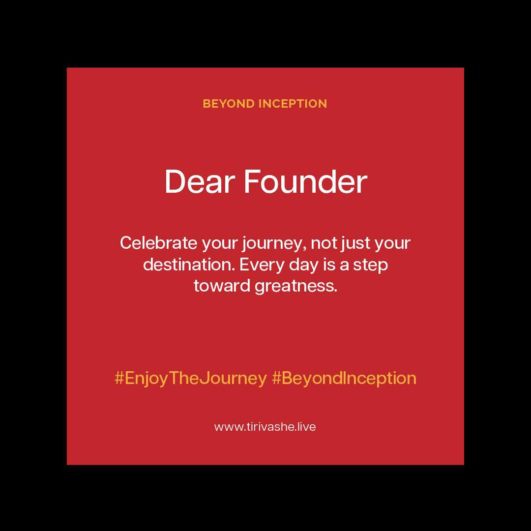 tcmundondo's tweet image. Dear Founder.

Celebrate your journey, not just your destination. Every day is a step toward greatness.

#EnjoyTheJourney #BeyondInception