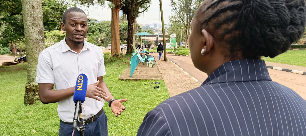 Discussing the future of sustainable transport with
@cgtn_africa as we gear up for #worldsustainabletransportday Excited to share how we at Digital Bikes is driving change one pedal at a time! #SDGs #digitalbikes #SustainableCities #futureisgreen #kampala #makerereuniversity