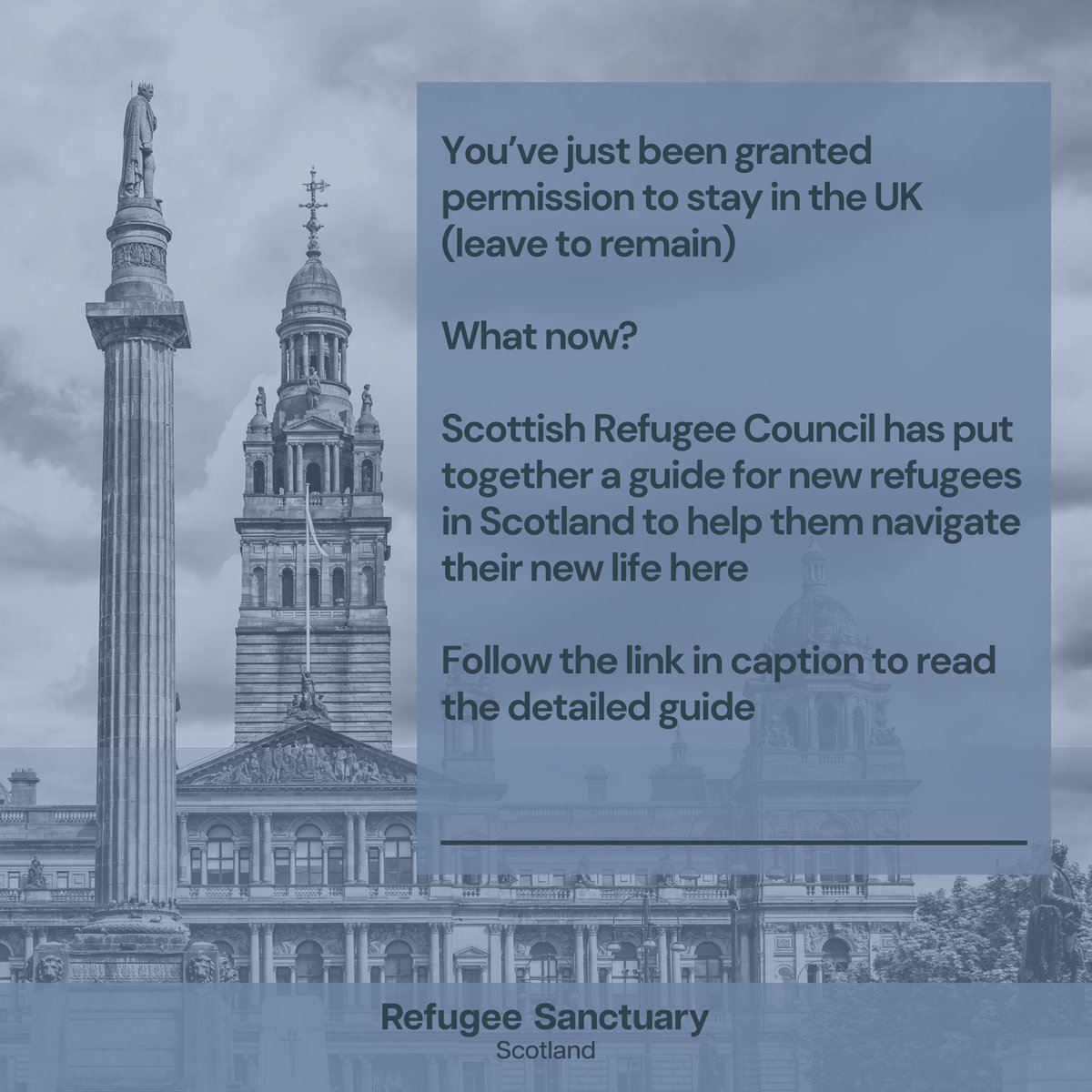 Refugee Sanctuary Scotland (@refugeesancscot) on Twitter photo Need help adjusting to your new life in Scotland? Our partners <a href="/scotrefcouncil/">Scottish Refugee Council 🧡</a> have put together a detailed guide to help new refugees navigate their new life in Scotland
Read the guide here 🔽
scottishrefugeecouncil.org.uk/information-fo……
#refugeeswelcome #enddestitution #glasgow #scotland Need help adjusting to your new life in Scotland? Our partners <a href="/scotrefcouncil/">Scottish Refugee Council 🧡</a> have put together a detailed guide to help new refugees navigate their new life in Scotland
Read the guide here 🔽
scottishrefugeecouncil.org.uk/information-fo……
#refugeeswelcome #enddestitution #glasgow #scotland