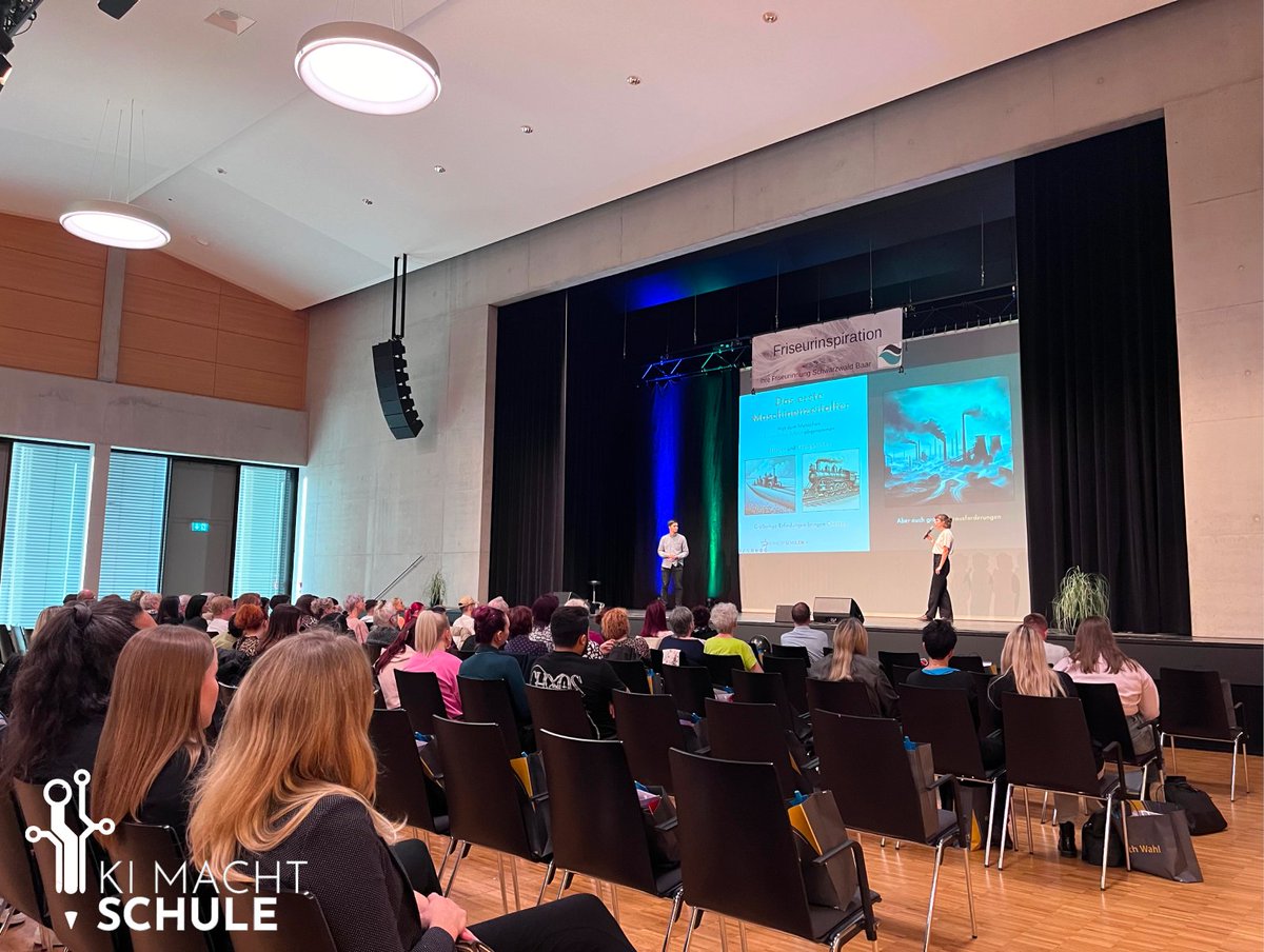 Lothar und Hanna auf Friseur-Innung-Tagung des Schwarzwald-Baar-Kreises: Vortrag über den Einfluss von KI auf den Friseurmarkt mit dem Fazit: der Friseurmarkt  💇‍♀️💇‍♂️ wird uns wohl glücklicherweise erstmal erhalten bleiben.  

Wir freuen uns, dabei gewesen zu sein! 🙌 🎉