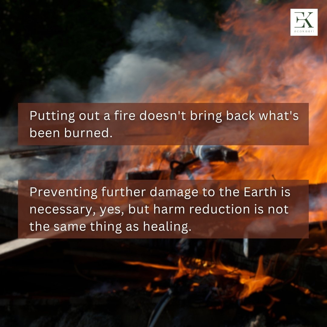 EcoKaari's tweet image. 🌍 Let’s move beyond “less harm” to true restoration.

Eco-friendly habits matter, but they don’t fix everything. 🌱

It’s not just about reducing impact; it’s about giving back. 💚 Let’s act now. 🌍

#eko #ecokaari #ekfam #rewilding #sustainability #ecorestoration #greenliving