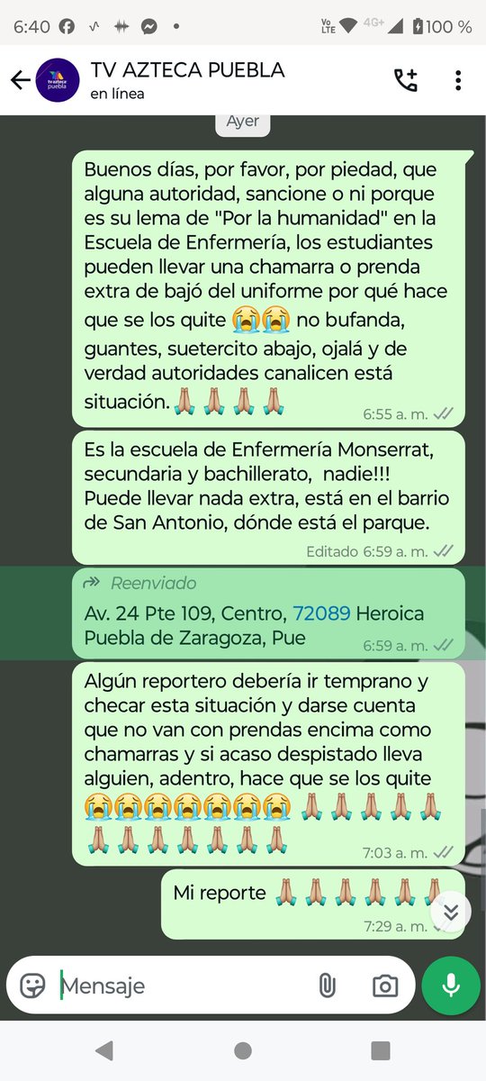 MonseReporta's tweet photo. @cali_gil 🙏🏻🙏🏻🙏🏻 reporté el día de ayer y nolo pasaron, hoy también y nada, por favor, pues no es justo que se ponga en riesgo la salud de todos los estudiantes, de enfermería, secundaria y bachillerato y según su lema es "Por la humanidad" escuela Monserrat https://t.co/pBwusyDeUE