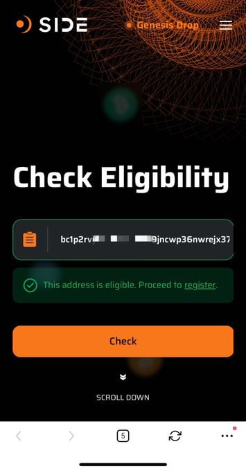 0xewcarr's tweet photo. The $SIDE Airdrop Claim is now live—and it’s FCFS!

Eligible participants need to act fast to claim their tokens.
🌐 Visit https://t.co/ESfcXDK9qQ to check eligibility and secure your $SIDE before it’s too late!

#SIDE $OM $INJ $ATOM $TIA https://t.co/WyAM8TXvMo