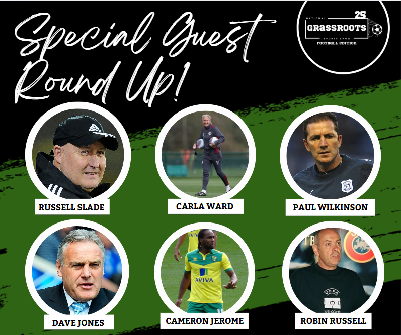 _grassrootsshow's tweet photo. ⚽️Special Guest Round Up!⚽️ 
Just a reminder of some of the special guest speakers we have line up for you on the 19th and 20th July at the #NEC!

#CarlaWard
#PaulWilkinson
#RussellSlade
#RobinRussell
#DaveJones
#CameronJerome

Lots more announcements coming soon! 👀 https://t.co/WrAnfcFZ49