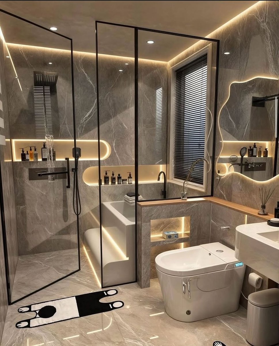 Interiorhunt11's tweet photo. Modern bathroom https://t.co/nRDlNGSQAb