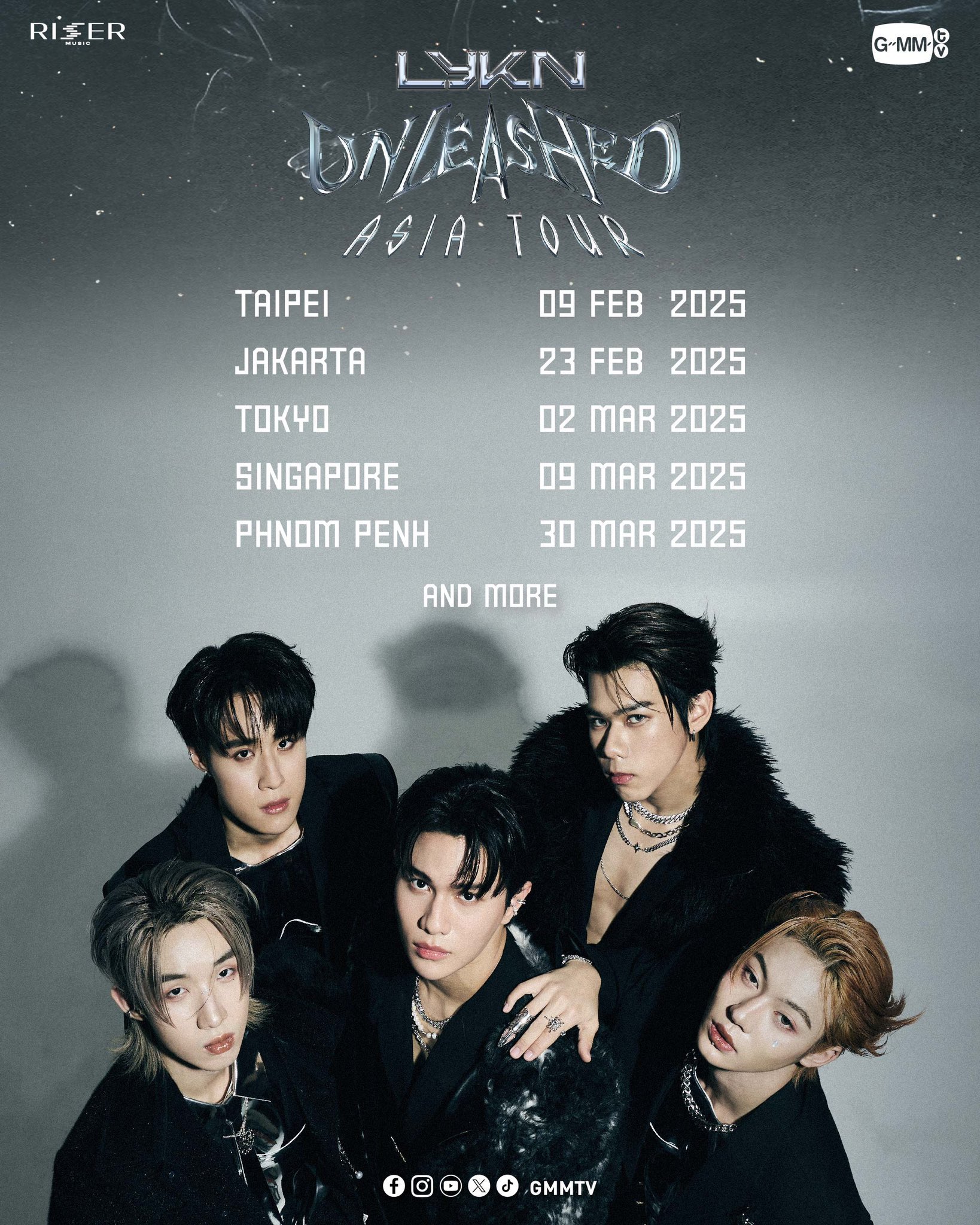 LYKN ASIATOUR TOKYO サイン入りポスター LYKN サインポスター T-POP Showcase in TOKYO GMM（T-POP