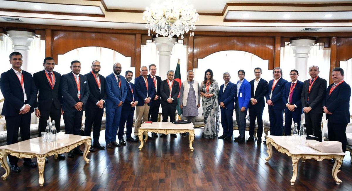 ChiefAdviserGoB's tweet photo. Chief Adviser urges top business executives to team up with the government
#Bangladesh #ChiefAdviser https://t.co/lSrsda0E3S