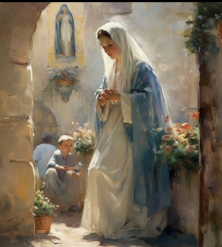 SkyVirginSon's tweet image. Mary, comfort the weary and the broken-hearted!