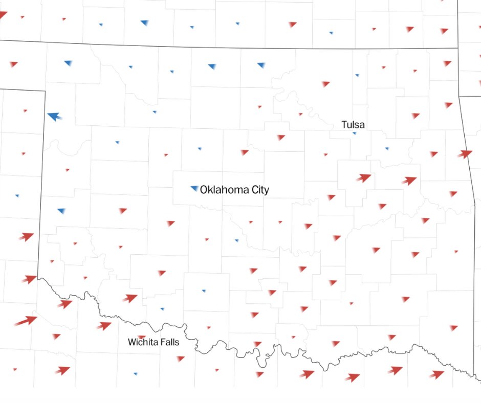 FriendofEstonia's tweet photo. @jonfavs However, my rural county in Oklahoma East of Tulsa shifted .2% to the left. Make that make sense. https://t.co/xV3xIUu5hD