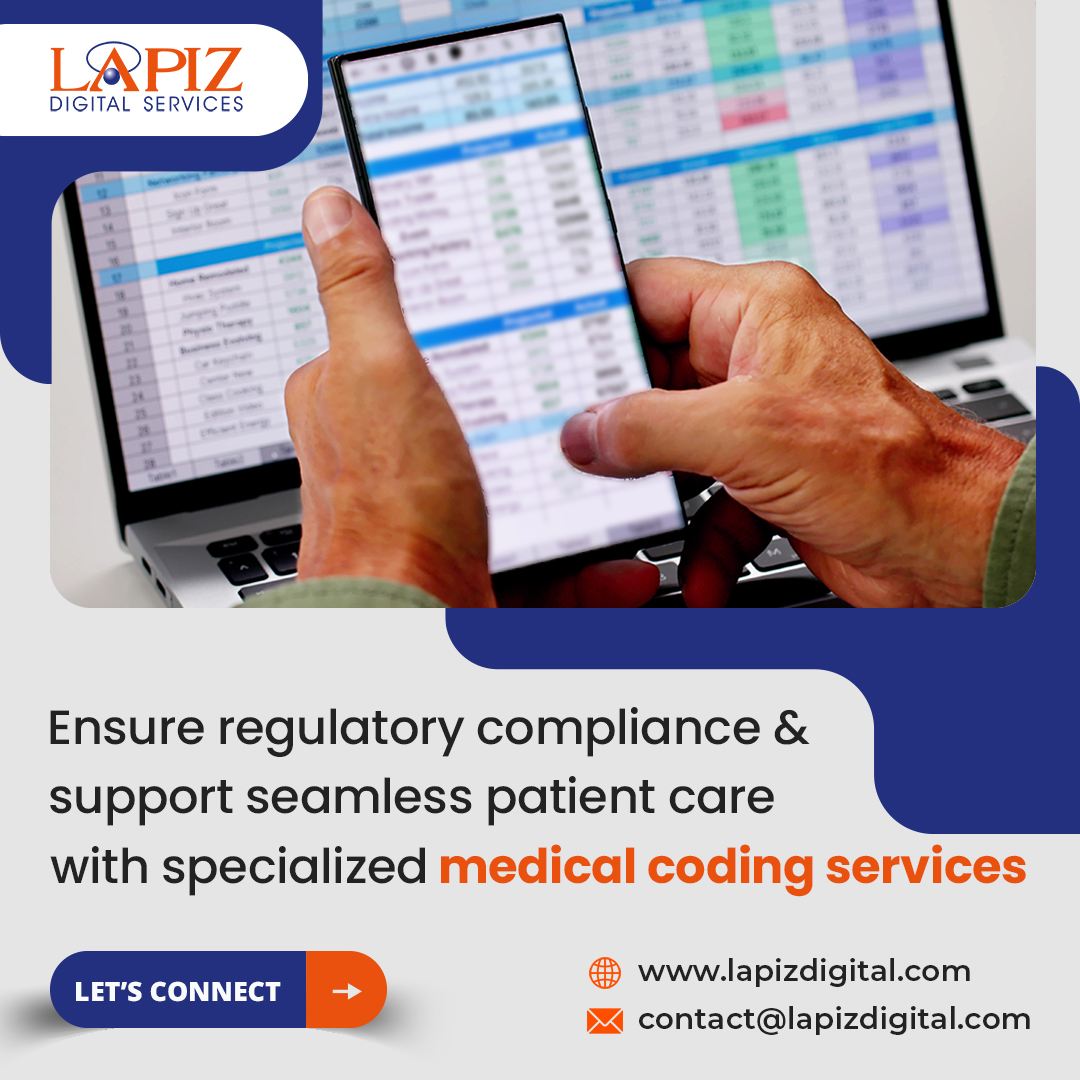 lapizweb's tweet image. Ensure regulatory compliance & support seamless patient care with specialized #medicalcodingservices
Let's connect: 🌐lapizdigital.com/healthcare-ser…
#AccurateMedicalCoding #HealthcareSolutions #HealthTechSolutions  #MedicalBillingSolutions #RevenueCycleManagement #Lapizdigitalservices