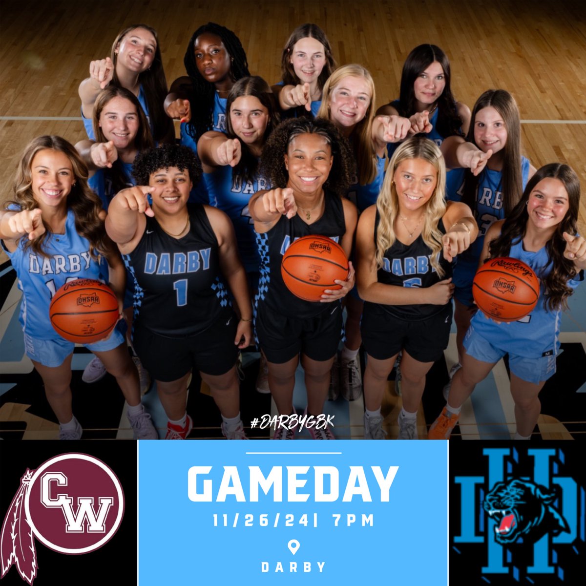 darbygbk's tweet photo. Its finally here!!  Game day!!  Come support your Panthers as they take on Canal Winchester tonight at 7pm at Darby https://t.co/sBTyj6FdUG