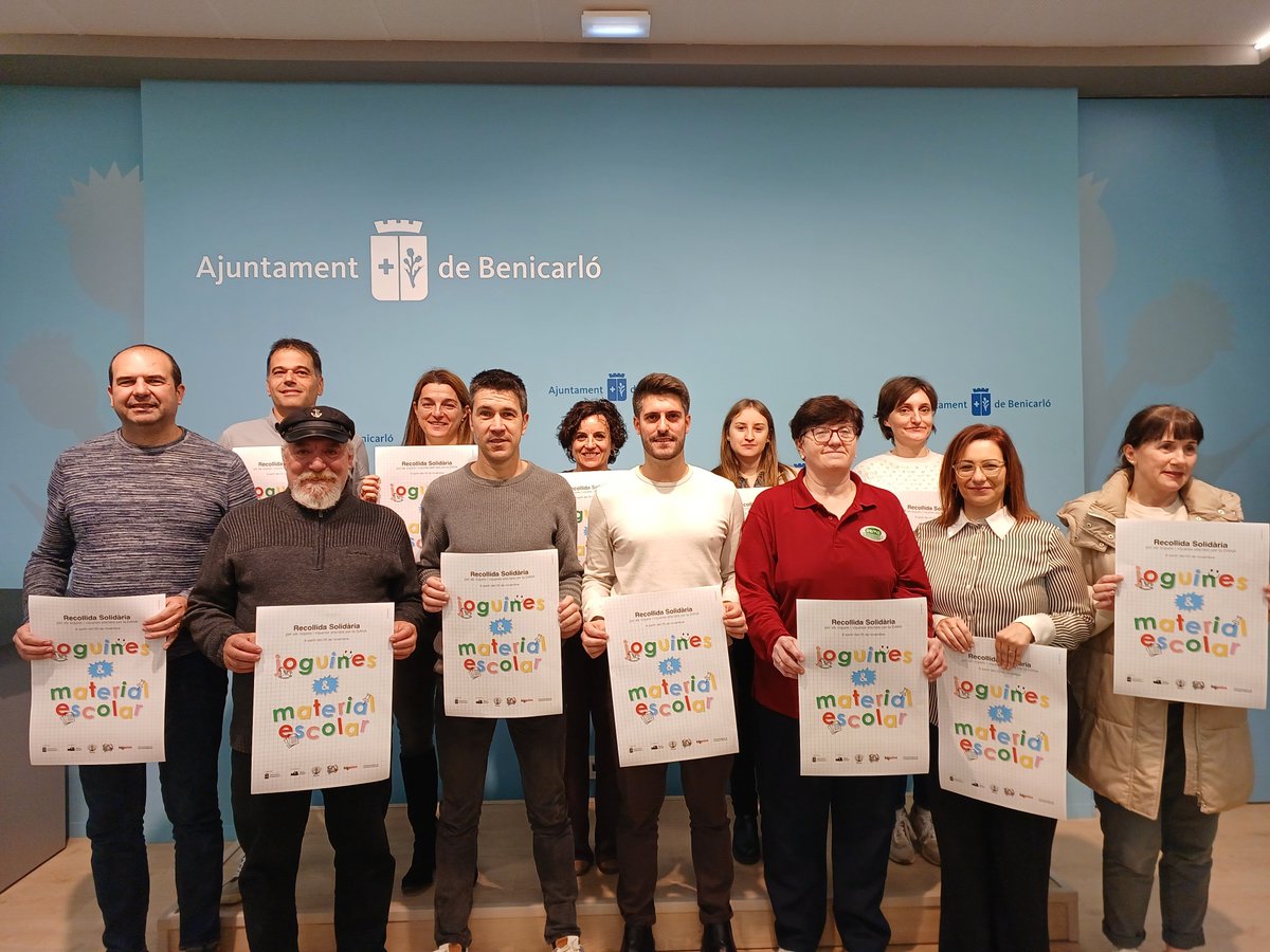 Ajunt_Benicarlo's tweet photo. 📚🎁 Recollida de #material escolar i #joguines per a les poblacions afectades per la DANA

📅 Dates i punts de recollida:
➡️ Als centres educatius: fins al 5 de desembre
➡️ Al Mercat Central: fins al 8 de desembre https://t.co/0JKtzIvD89