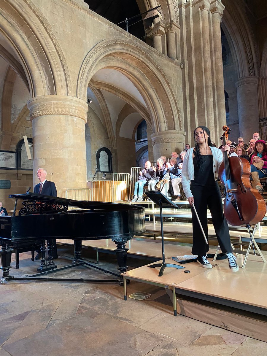 Mariatu had her very first solo cello recital on Friday at Southwell Minster with pianist Simon Parkin and an audience of nearly 400 🎻