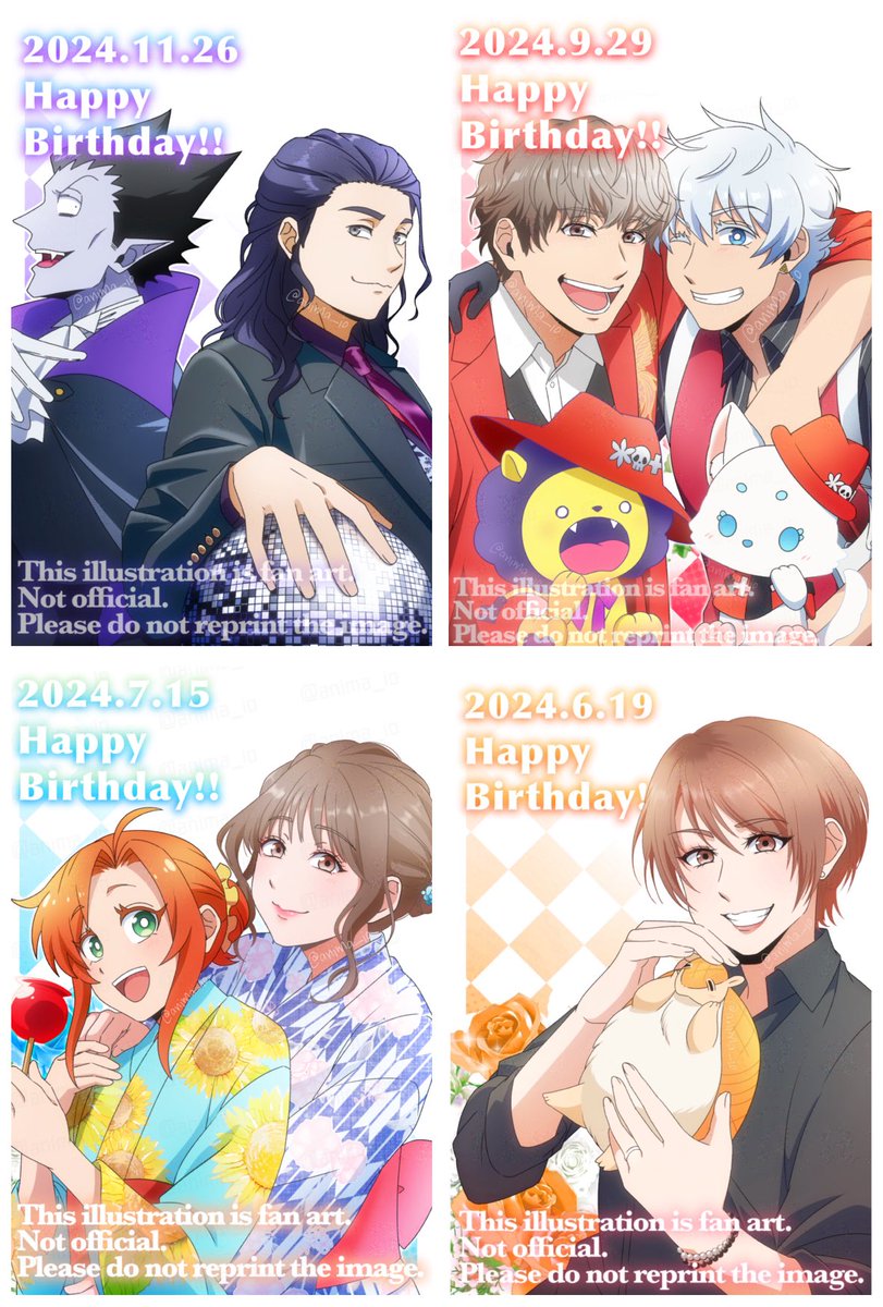 anima_io's tweet photo. 大好きなみっぴきの声優さんのお誕生日
今年も4枚楽しく描かせていただきました🙇‍���️

みっぴきとの距離を縮めて、支え合っているような構図を意識して描いてみました…！ https://t.co/frsm5ejaFU