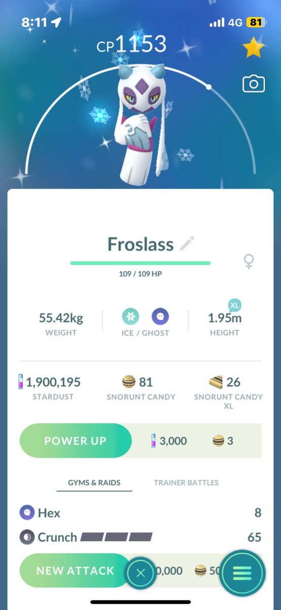 同事去日本的Pokémon Center幫我買了雪妖女🩵